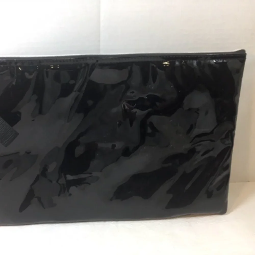 GUESS Vinyl Computer Padded Travel Zip Bag